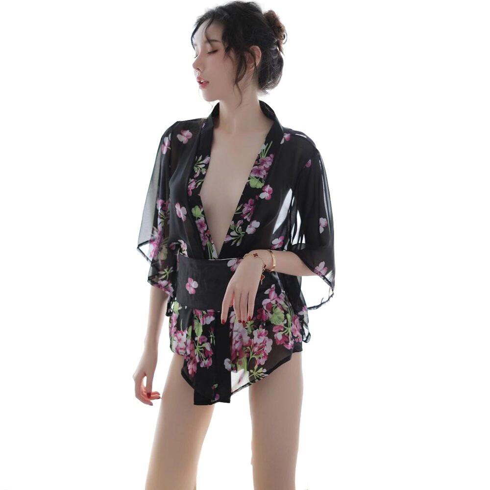 5947 Sexy Cosplay Japanese Kimono Traditional Style Yukata Printed Pajamas